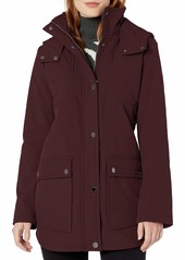 Kenneth Cole New York Women's Mid Length Anorak Jacket with Removable Hood