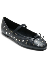 Kenneth Cole New York Women's Myra Stud Mary Jane Flats - Black- Pu