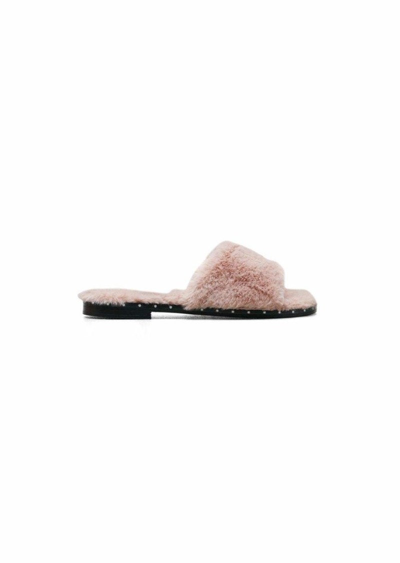 Kenneth Cole Women's Peggy Fuzzy Slipper Sandal Slide   M US