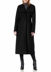 Kenneth Cole New York Women's Pressed Boucle Wool Maxi Coat