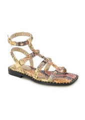 Kenneth Cole New York Women's Ruby Flat Sandals - Gold, Metallic Polyurethane