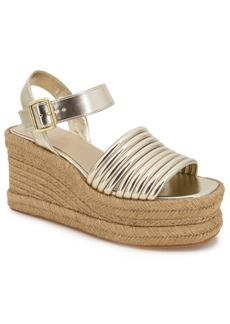 Kenneth Cole New York Women's Shelby Espadrille Platform Sandals - Light Gold
