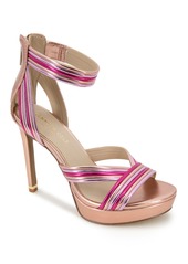 Kenneth Cole New York Women's Strappy Nadine Sandals - Gold Snake