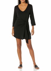 Kenneth Cole New York Women's Standard Tie Front Wrap Dress Swimsuit Cover Up  XXL