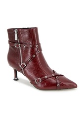 Kenneth Cole New York Women's Umi Biker Booties - Rio Red Leather