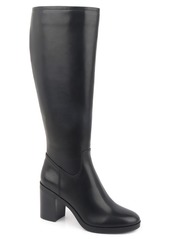 Kenneth Cole New York Women's Veronica Knee High Block Heel Boots - Black - Suede