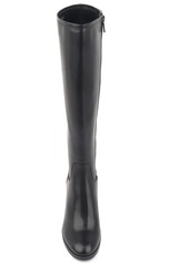 Kenneth Cole New York Women's Veronica Knee High Block Heel Boots - Black - Suede