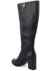 Kenneth Cole New York Women's Veronica Knee High Block Heel Boots - Black - Suede