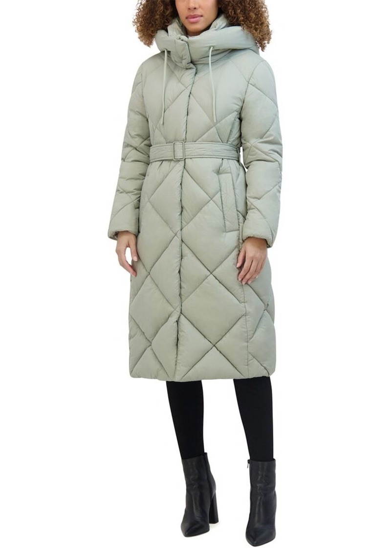 Kenneth Cole Powder Touch Matte Quilted Coat