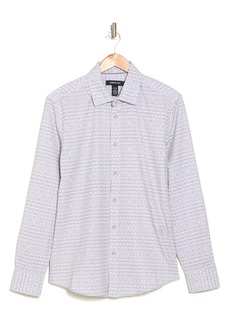 Kenneth Cole Printed Button-Up Sport Shirt in Grey at Nordstrom Rack