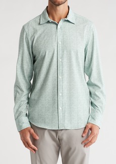 Kenneth Cole Printed Button-Up Sport Shirt in Mint at Nordstrom Rack