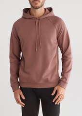 Kenneth Cole Raglan Sleeve Fleece Hoodie in Smokey Topaz at Nordstrom Rack