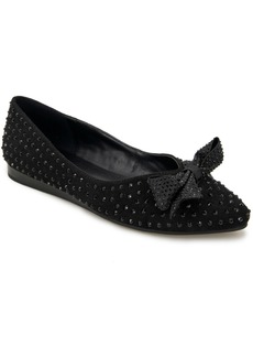 Kenneth Cole Reaction Lucie Jewel Bow Ballet Flats - Black