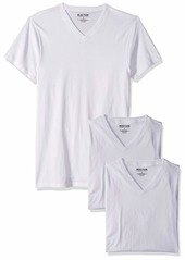 Kenneth Cole REACTION Men's Cotton Stretch V Neck T-Shirt 3 Pack  S