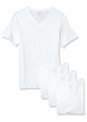 Kenneth Cole REACTION Men's Cotton Stretch V Neck T-Shirt  S