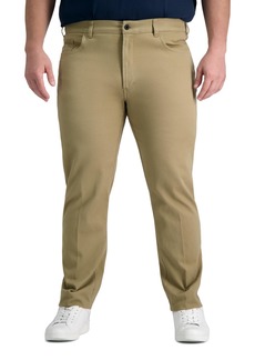 Kenneth Cole Reaction Men's Flex Waist Slim Fit 5 Pocket Casual Pant-Regular and Big and Tall British Khaki-BT