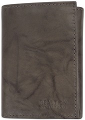 Kenneth Cole Reaction Men's Leather Rfid Extra-Capacity Trifold - Brown