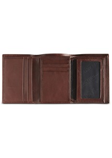 Kenneth Cole Reaction Men's Leather Rfid Extra-Capacity Trifold - Brown
