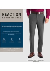 Kenneth Cole Reaction Men's Modern-Fit Micro-Check Dress Pants - Black
