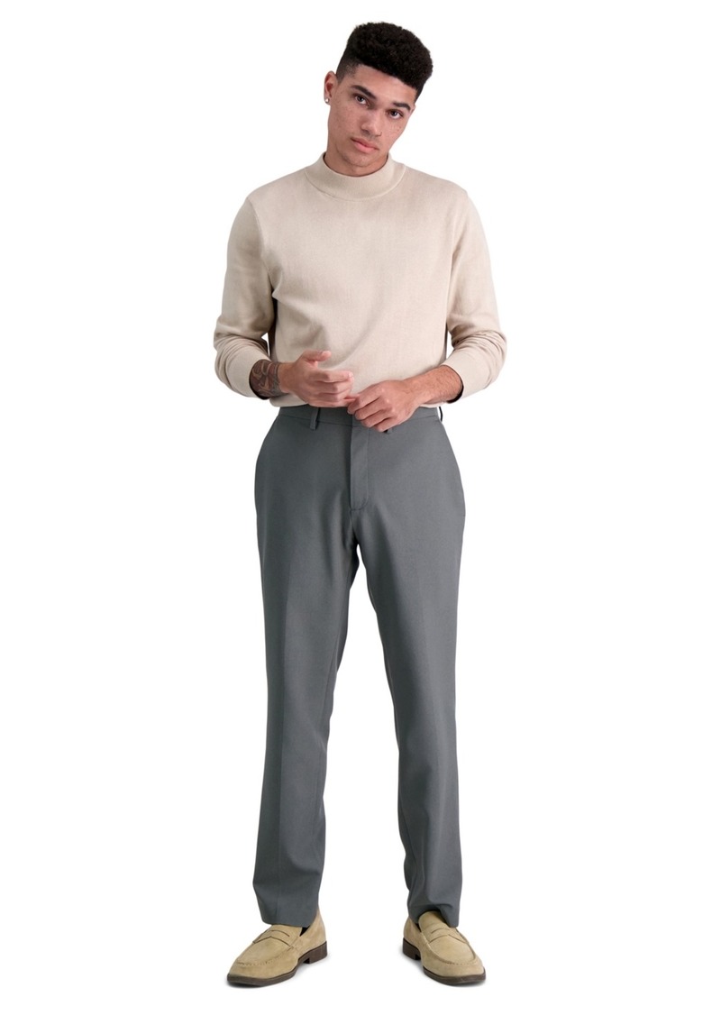 Kenneth Cole Reaction Men's Modern-Fit Micro-Check Dress Pants - Medium Grey