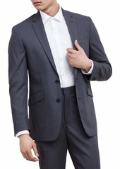 Kenneth Cole REACTION Men's Navy-Stripe Suit Separate Jacket Grey R