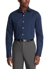 Kenneth Cole Reaction Men's Slim-Fit Flex Stretch Dress Shirt - Navy