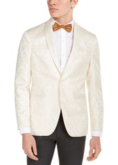 Kenneth Cole Reaction Men's Slim-Fit Ivory Tonal Paisley Evening Jacket, Created for Macy's