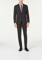 Kenneth Cole Reaction Men's Slim-Fit Ready Flex Stretch Charcoal Glen Plaid Suit