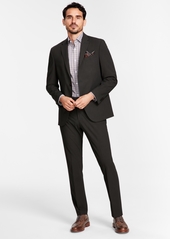 Kenneth Cole Reaction Men's Slim-Fit Ready Flex Stretch Fall Suits - Charcoal Mini