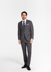 Kenneth Cole Reaction Men's Slim-Fit Ready Flex Stretch Fall Suits - Charcoal Mini