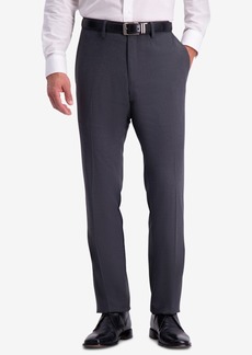 Kenneth Cole Reaction Men's Slim-Fit Shadow Check Dress Pants - Charcoal