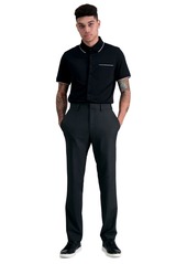 Kenneth Cole Reaction Men's Slim-Fit Stretch Premium Textured Weave Dress Pants - Black