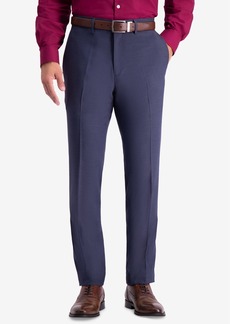 Kenneth Cole Reaction Men's Slim-Fit Stretch Premium Textured Weave Dress Pants - Medium Blue