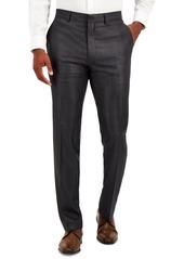 Kenneth Cole Reaction Men's Techni-Cole Charcoal Suit Separate Slim-Fit Pants