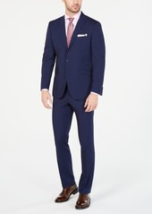 Kenneth Cole Reaction Men's Ready Flex Slim-Fit Stretch Bright Blue Mini Grid Suit