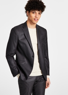 Kenneth Cole Reaction Men's Techni-Cole Suit Separate Slim-Fit Suit Jacket - Charcoal