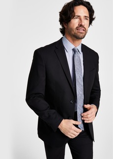 Kenneth Cole Reaction Men's Techni-Cole Suit Separate Slim-Fit Suit Jacket - Black