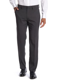 Kenneth Cole Reaction Mini Check Straight Fit Dress Pants in Charcoal at Nordstrom Rack