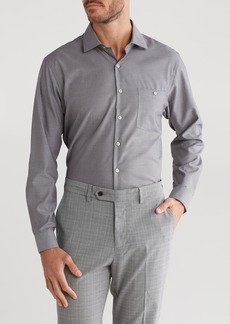 Kenneth Cole Reaction Slim Fit Cotton Dress Shirt in Eclipse at Nordstrom Rack