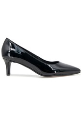 Kenneth Cole Reaction Women's Bexx Kitten Heel Pumps - Black Patent