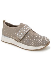 Kenneth Cole Reaction Women's Cameron Jeweled Adjustable Closure Sneakers - Natural