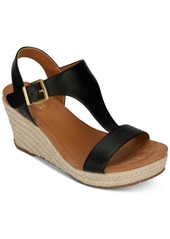 Kenneth Cole Reaction Women's Card Wedge Espadrille Sandals - Black Patent