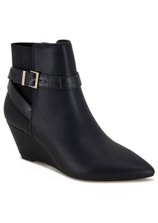 Kenneth Cole Reaction Women's Emmie Wedge Dress Booties - Black