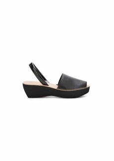 Kenneth Cole REACTION Women's Fine Glass Slingback Platform Sandal Black  M US