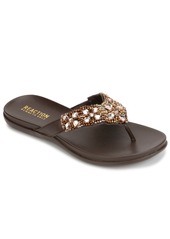 Kenneth Cole Reaction Women's Glamathon Flat Sandals - Champagne