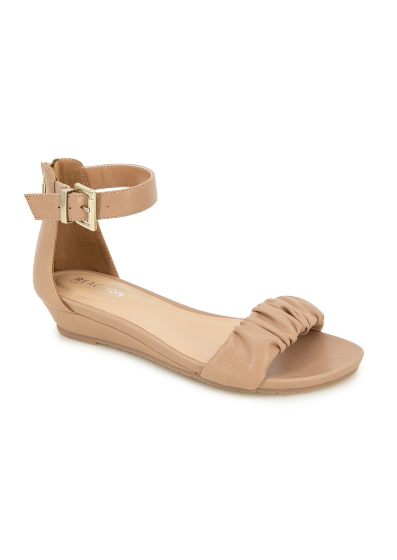 Kenneth Cole Reaction Women's Great Scrunch Two-Piece Wedge Sandals - Classic Tan