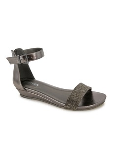 Kenneth Cole Reaction Women's Great Viber Jewel Wedge Sandals - Pewter