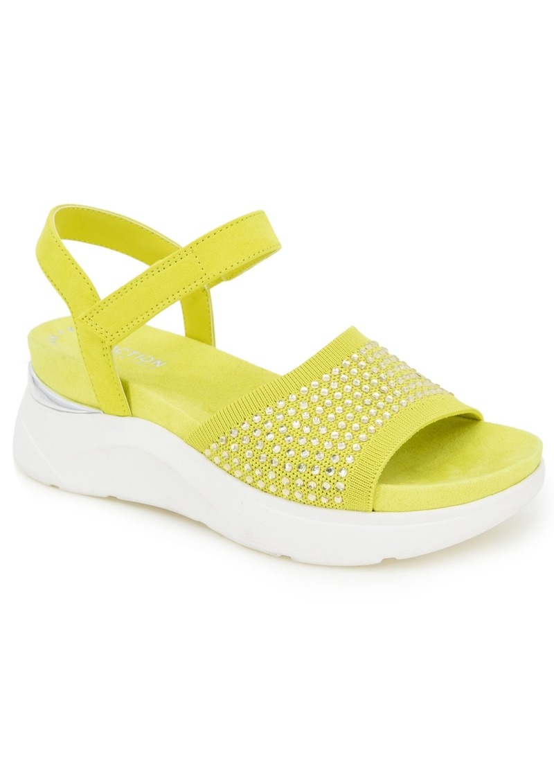 Kenneth Cole Reaction Women's Hera Sandals - Lime Zest Jewel