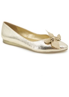 Kenneth Cole Reaction Women's Lily Bow Ballet Flats - Gold