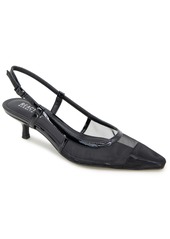 Kenneth Cole Reaction Women's Maggie Mesh Slingback Pumps - Black Mesh